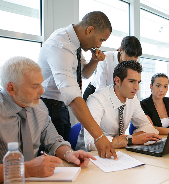 Placeholder professional group meeting